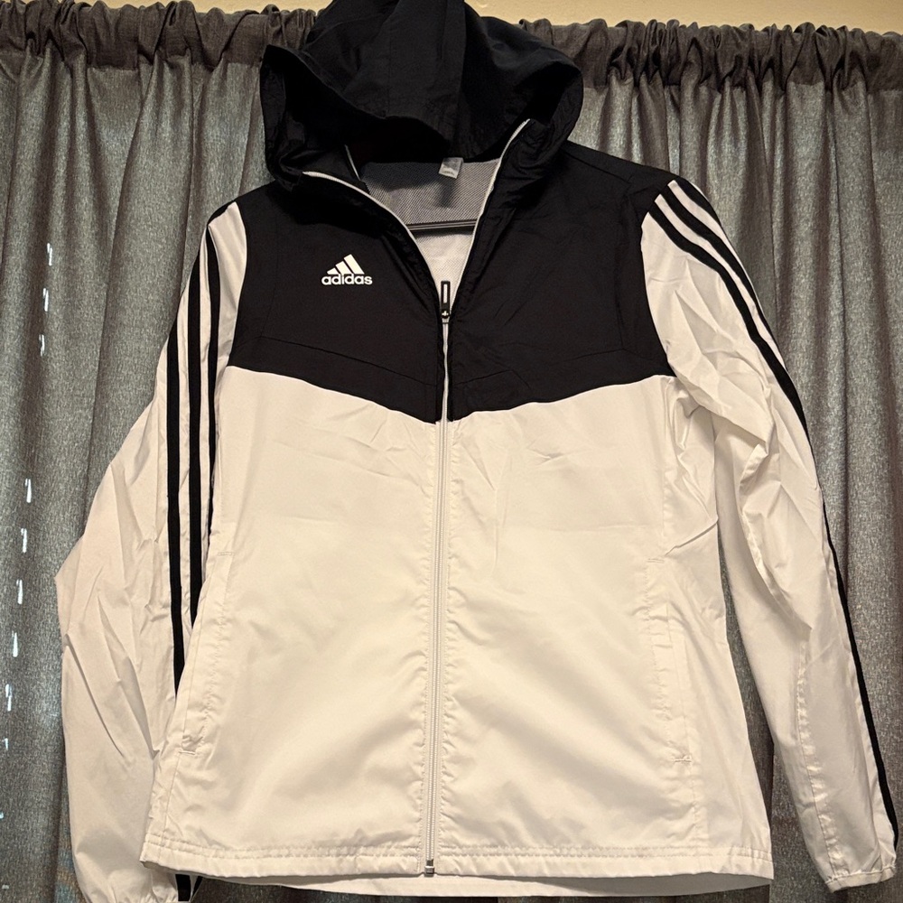 Adidas Monochrome Hooded Sports Jacket